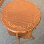 Art Nouveau Inlay Lamp Table