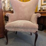 Pair Art Deco Wingback Armchairs