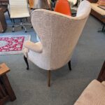 Pair Art Deco Wingback Armchairs