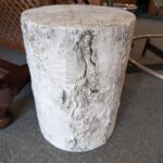 Faux Bois Cement Side Table