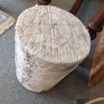 Faux Bois Cement Side Table