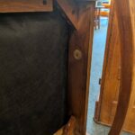 Stickley Mission Oak Rocking Chair in Black Leather