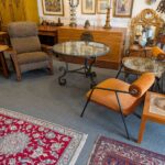 Jerry Pair, Iron Greek Key Center Table. 40″ dia