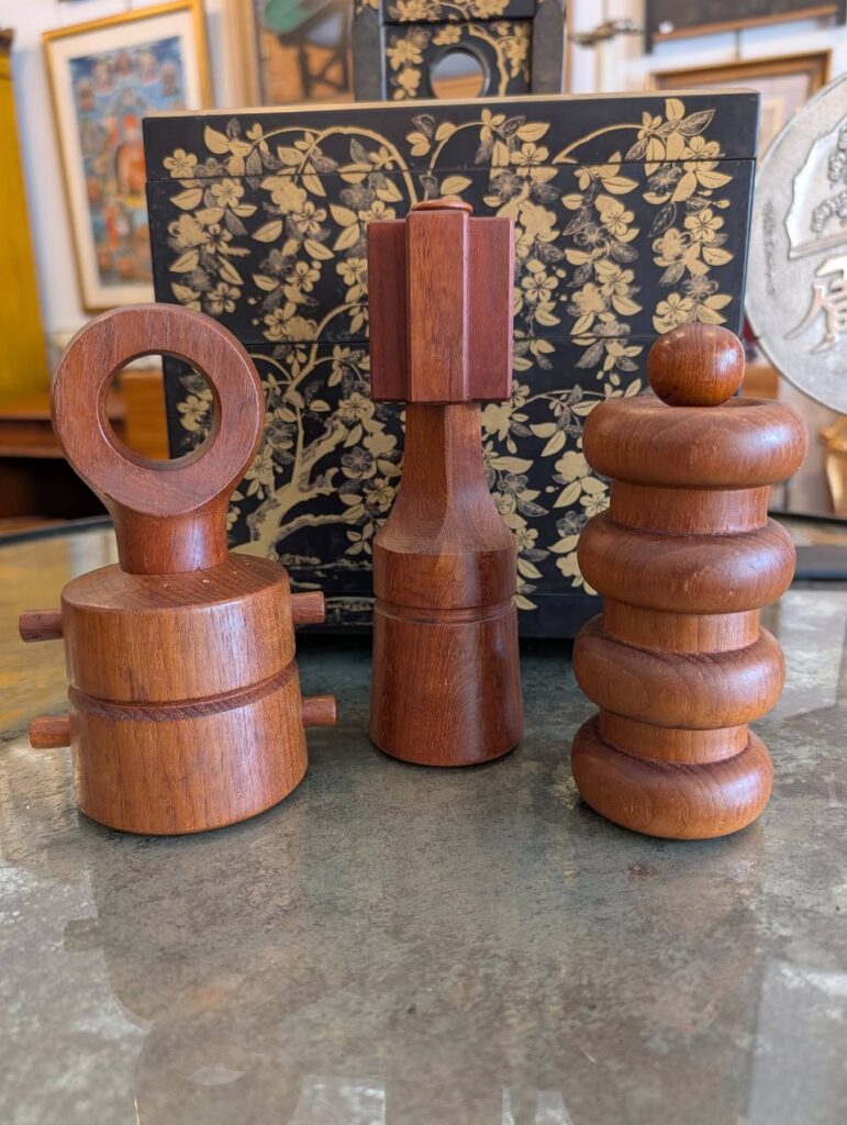Set 3 Dansk, Denmark Peppermills by Jens Quistgaard