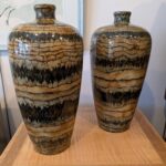 Pair Maitland Smith Meiping Vase