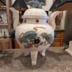 Karl Springer Era Bone Tile Censer