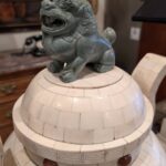 Karl Springer Era Bone Tile Censer