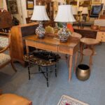 Pair Famille Noir Vase Lamps