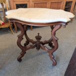 Antique Marble Top Parlor Table