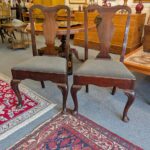 Pair 18th Century Queen Anne Side Chairs