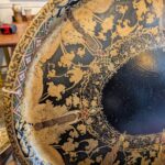 Antique 32 inch Papier Mache Tray