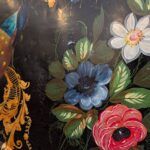 Antique Hand Painted Tole Tray