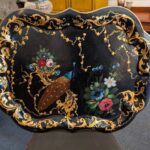 Antique Hand Painted Tole Tray