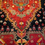 Vintage Persian Wool Rug. 80 x 53