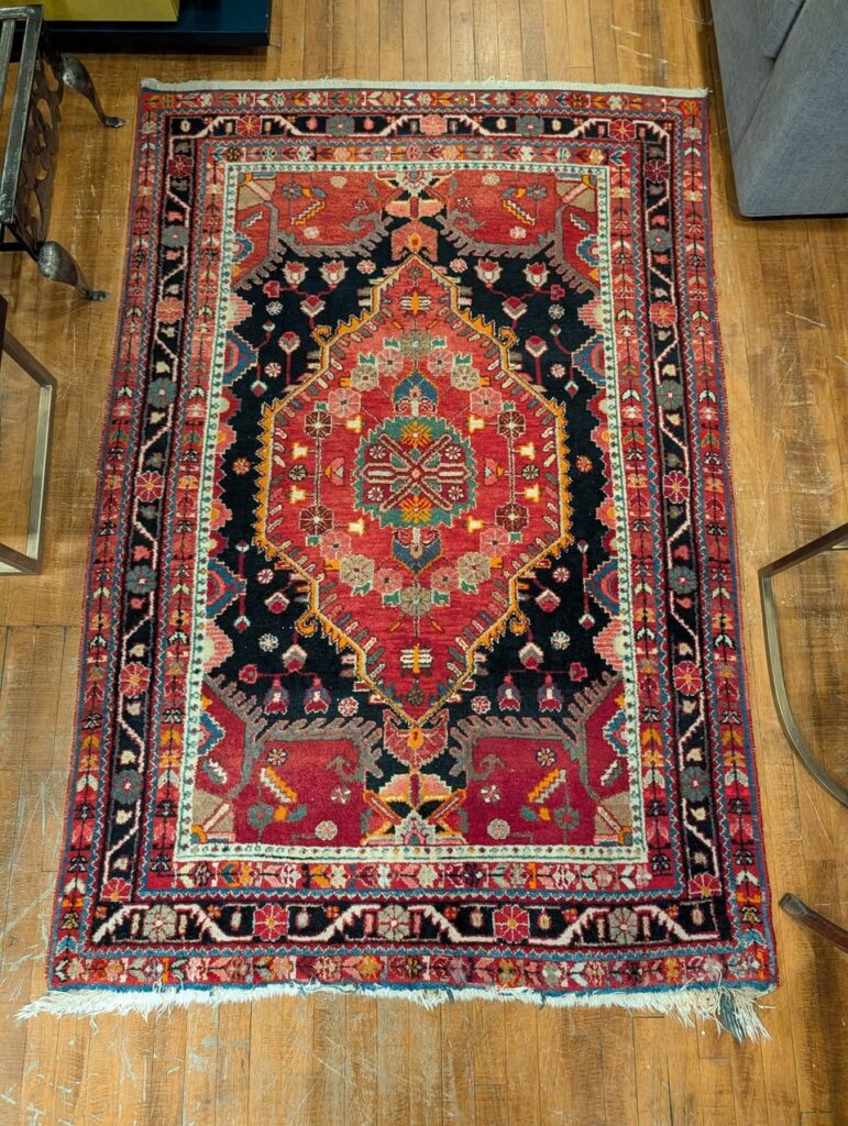 Vintage Persian Wool Rug. 80 x 53